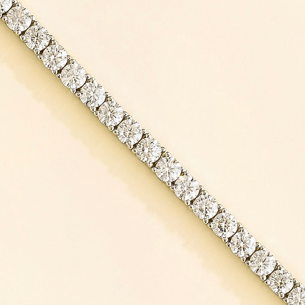 Ciclo White Gold Tennis Bracelet Set With Diamond