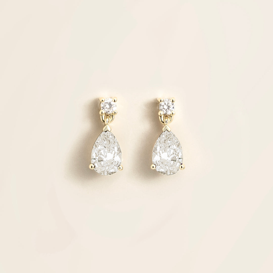 Pisa white gold earrings set with Diamonds