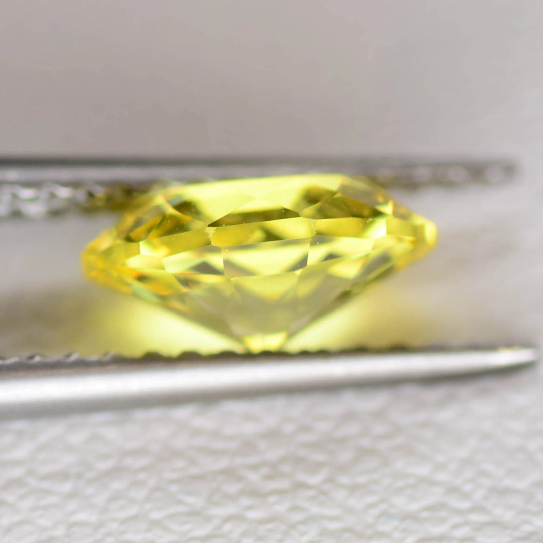 Lab Grown Yellow Sapphire - Oval Cut