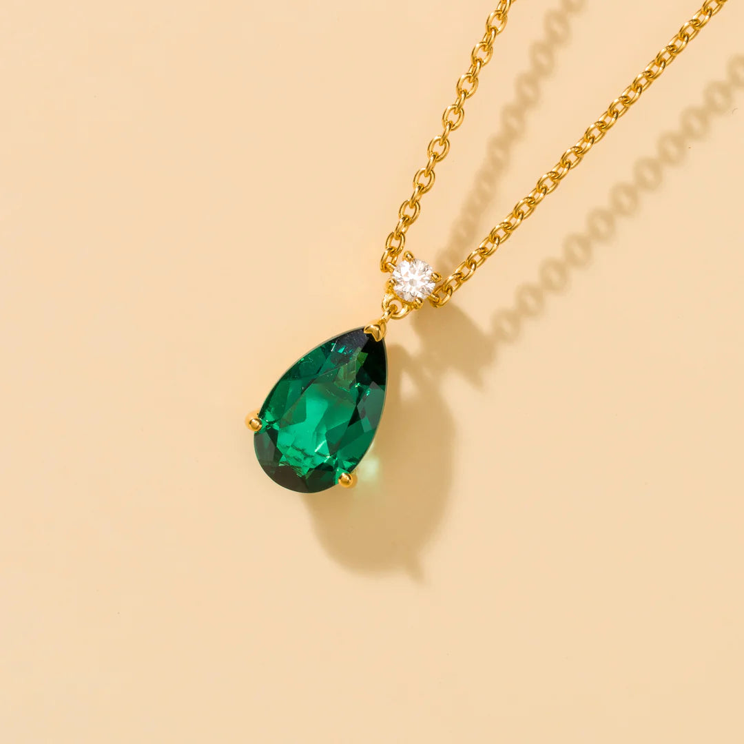 Emerald Earrings Juvetti Jewellery London Ori Large Pendant Necklace In Emerald and Diamond Set In Gold