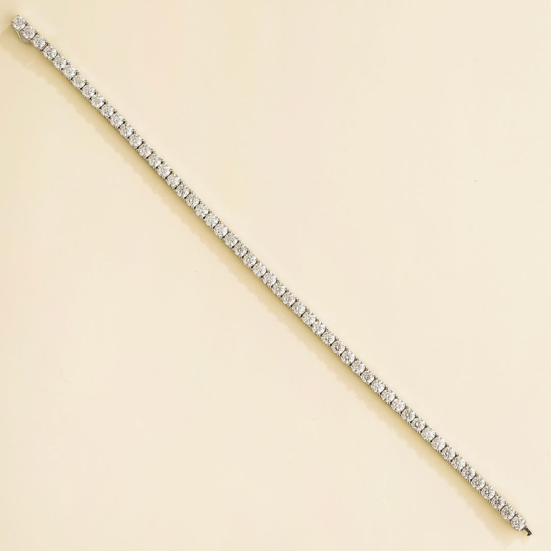 Ciclo White Gold Tennis Bracelet Set With Diamond