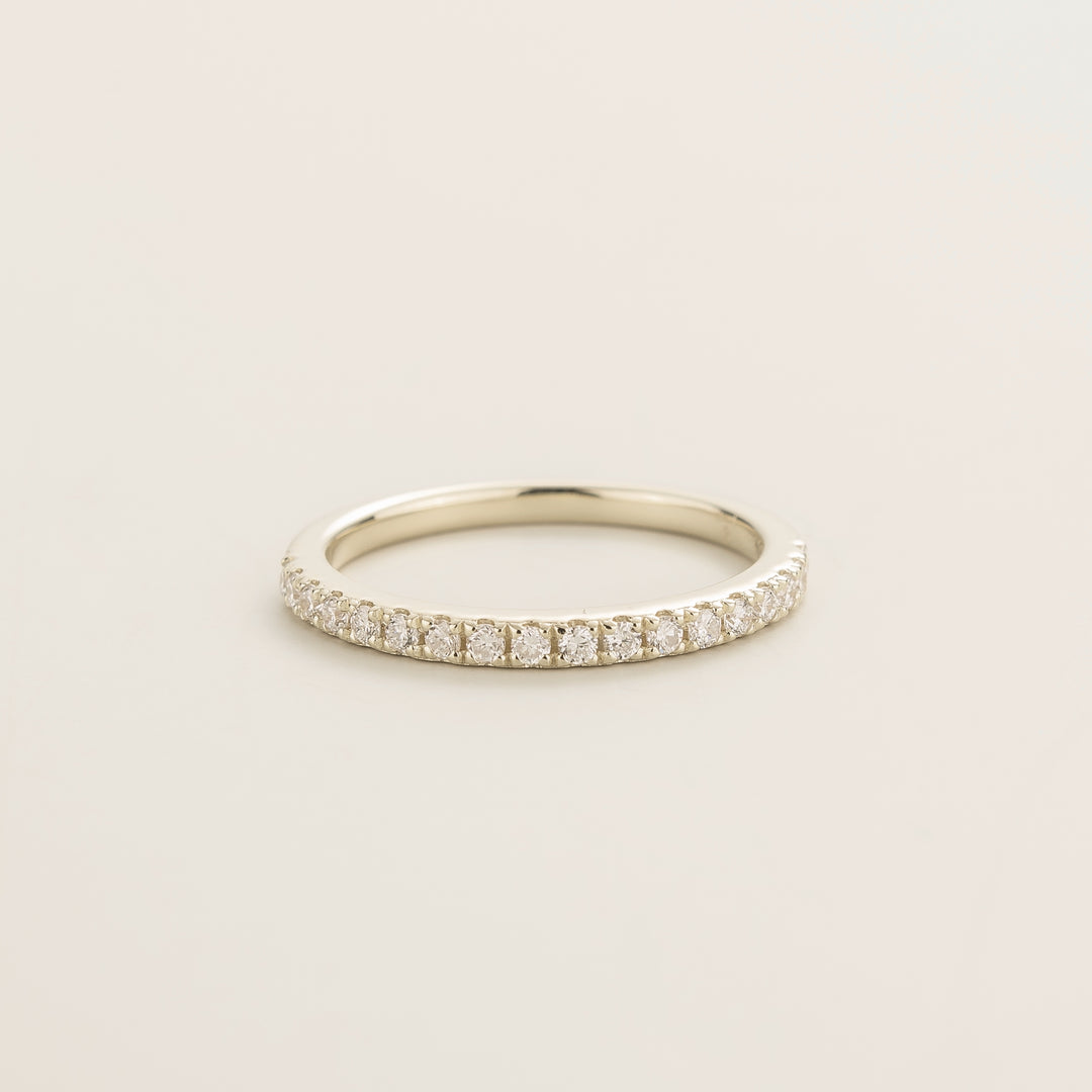 Ciclo White Gold Ring Set With Diamond