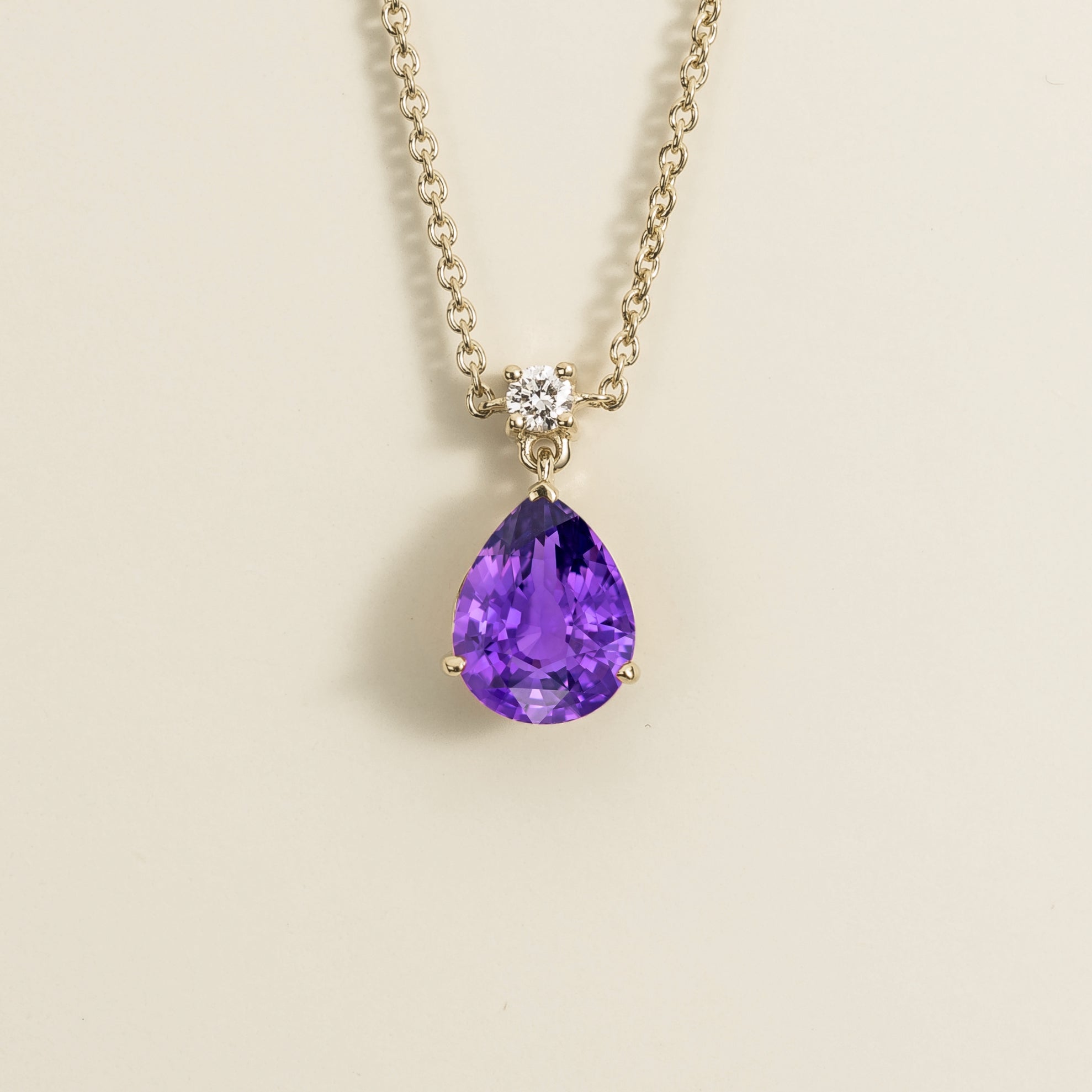 Purple sapphire necklace store