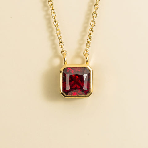 Ruby Necklace Juvetti Jewellery London Margo Gold Necklace Set With Ruby