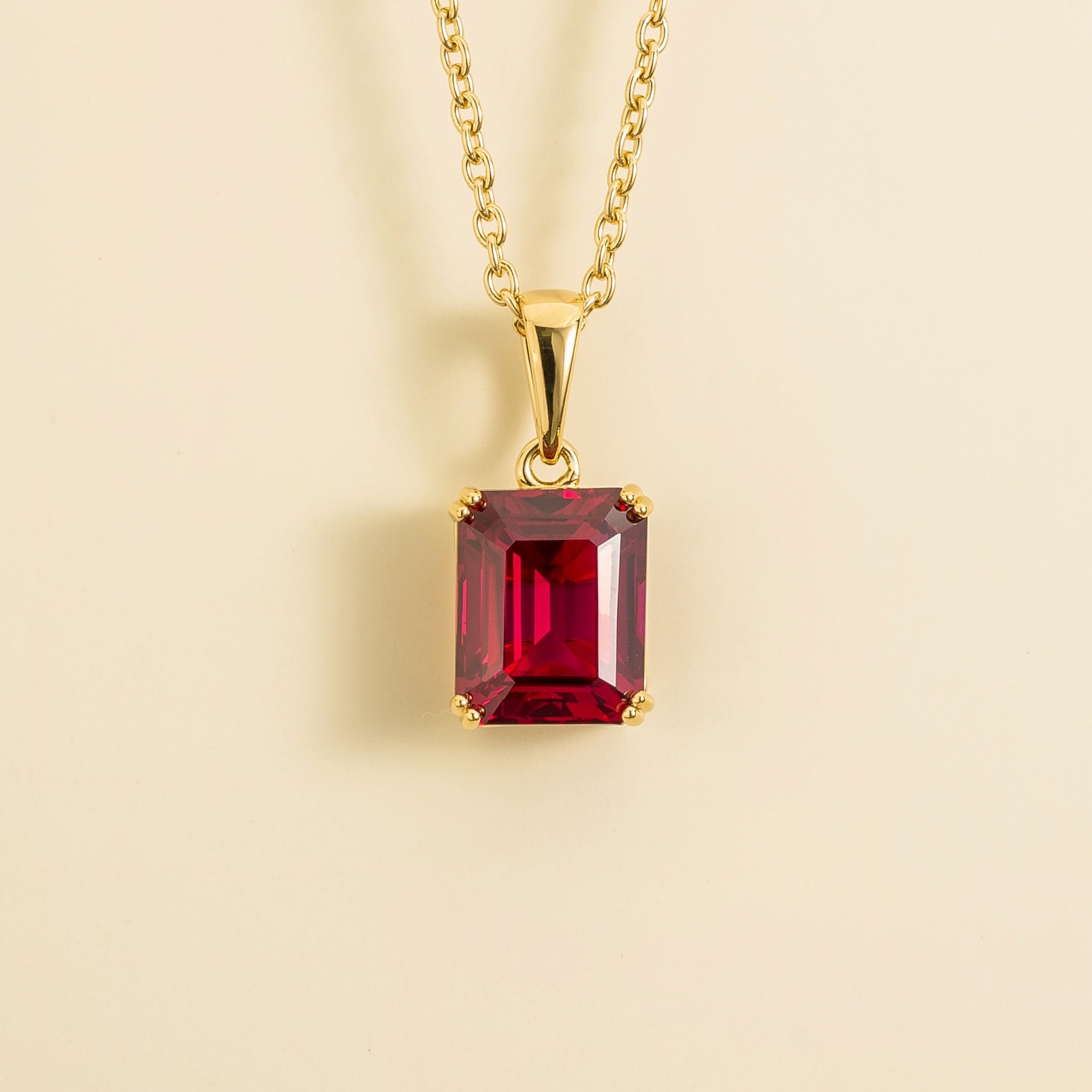 Ruby Necklace Juvetti Jewellery London Thamani Gold Pendant Necklace In Ruby