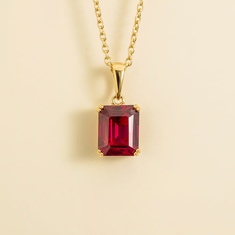 Ruby Necklace Juvetti Jewellery London Find Your Sparkle: Thamani Gold Pendant Necklace In Ruby