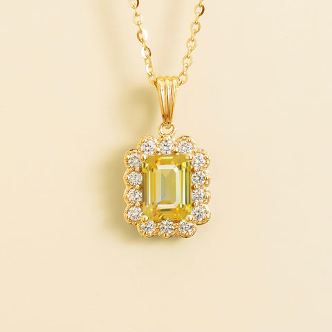 Emerald Earrings Juvetti Jewellery London Verda Gold Necklace In Yellow Sapphire and Diamonds