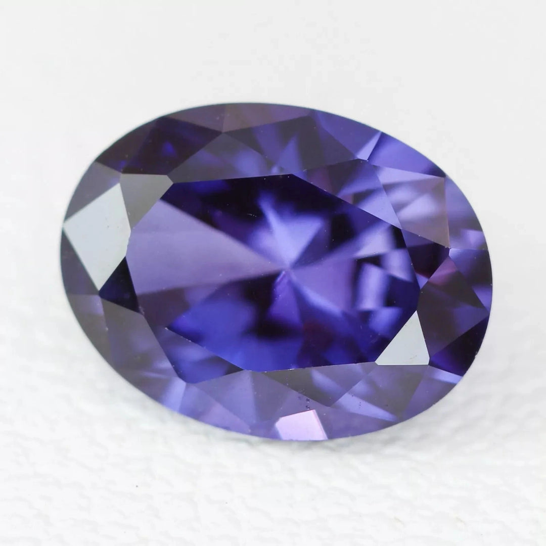 Lab Grown Purple Sapphire - Oval Cut