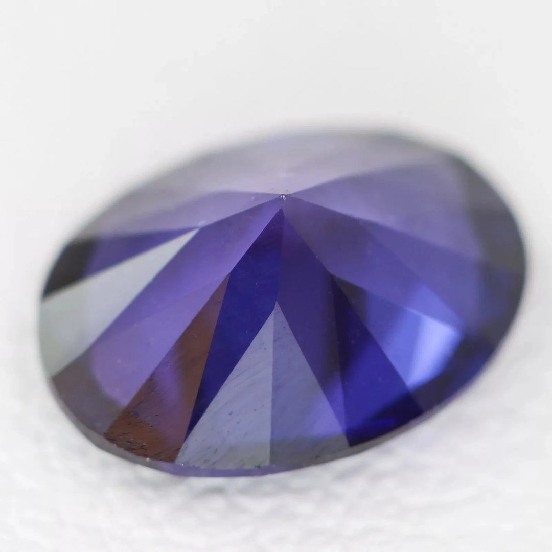 Lab Grown Purple Sapphire - Oval Cut