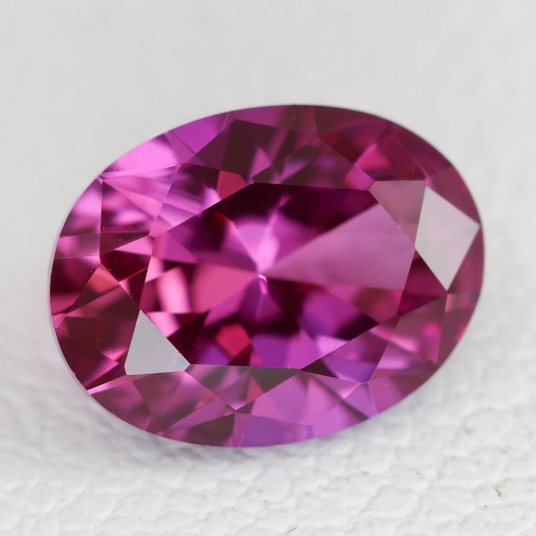 Lab Grown Purple Sapphire - Oval Shape