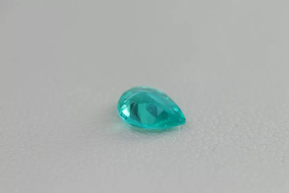 Lab Grown Paraiba Sapphire - Pear Cut