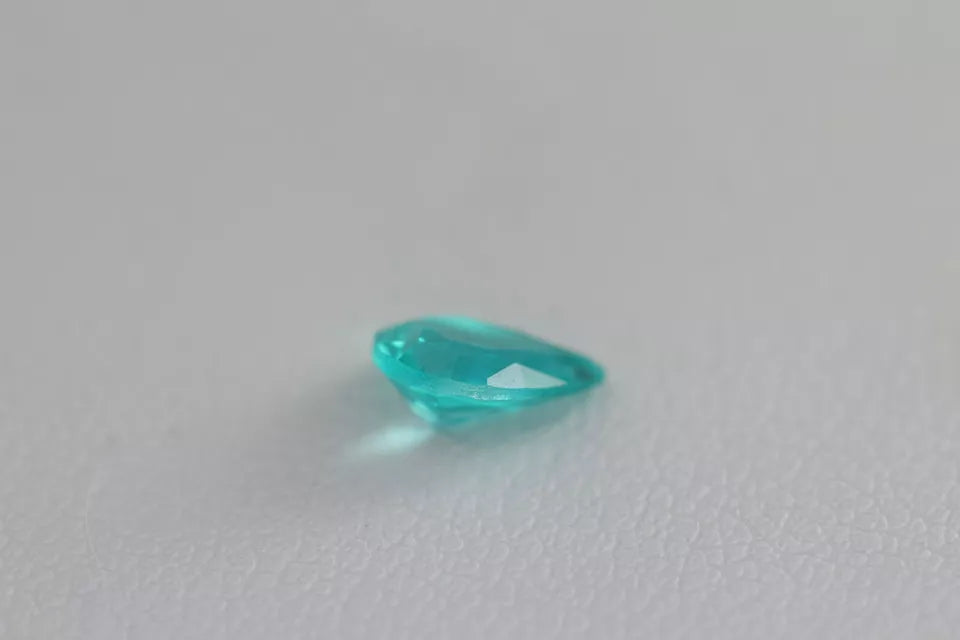 Lab Grown Paraiba Sapphire - Pear Cut