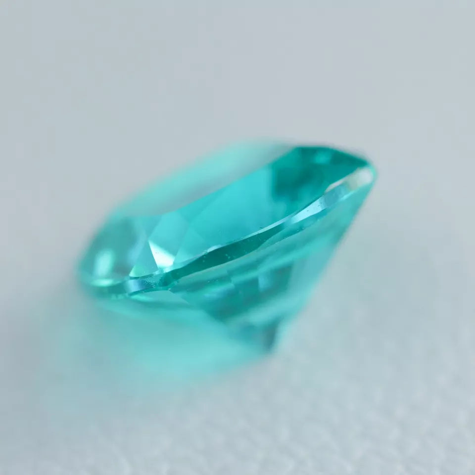 Lab Grown Paraiba Sapphire - Cushion Cut