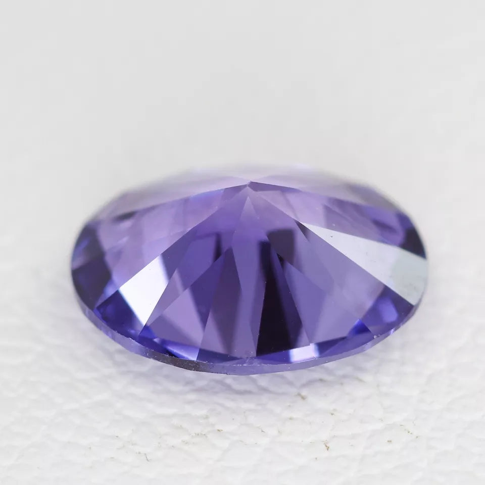 Lab Grown Purple Sapphire - Oval Cut