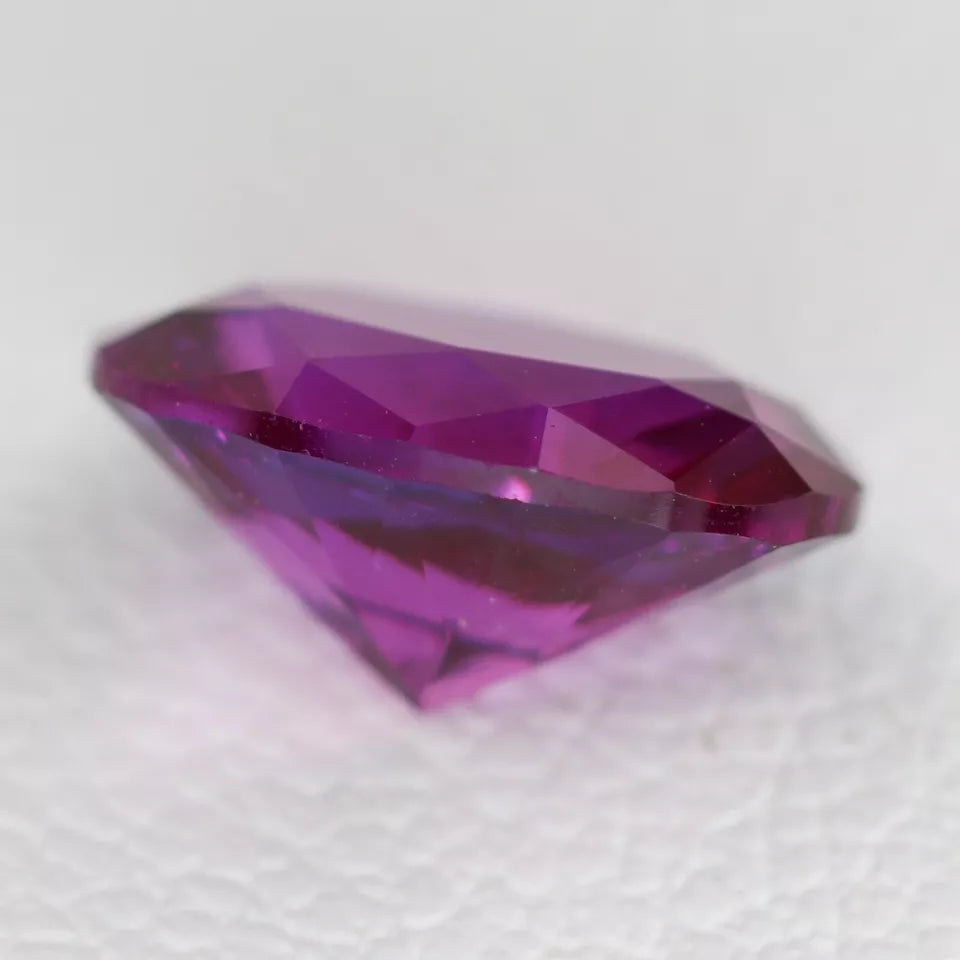 Lab Grown Purple Sapphire - Oval Shape