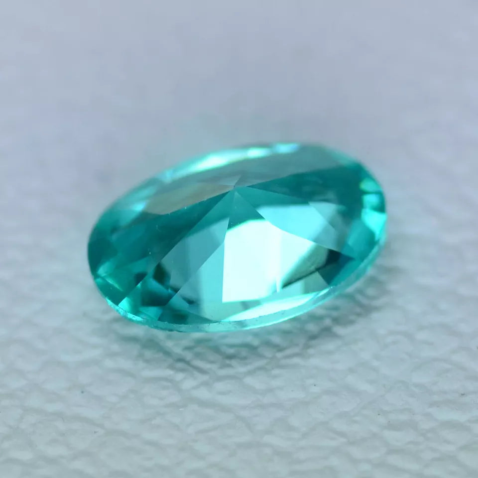 Lab Grown Paraiba Sapphire - Oval Cut