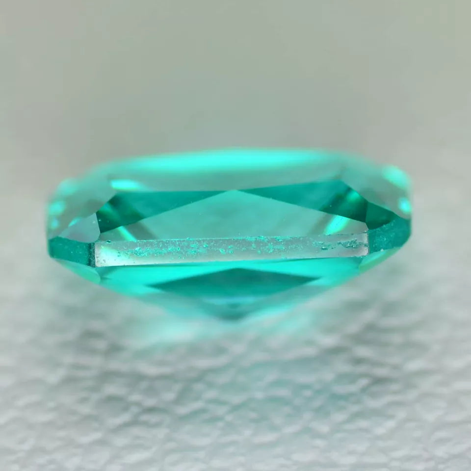 Lab Grown Paraiba Sapphire -Brilliant Emerald Cut